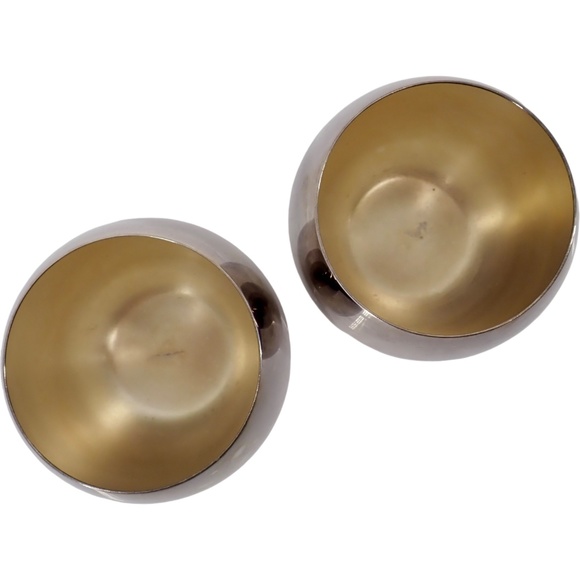 Vintage Towle Set of2 Silver Plated Punch Cups Makers Mark EP 4050 Tumblers or f - Picture 2 of 10